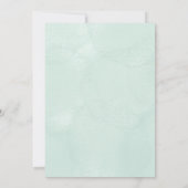 baptism invitation with elegant floral 招待状 (裏面)