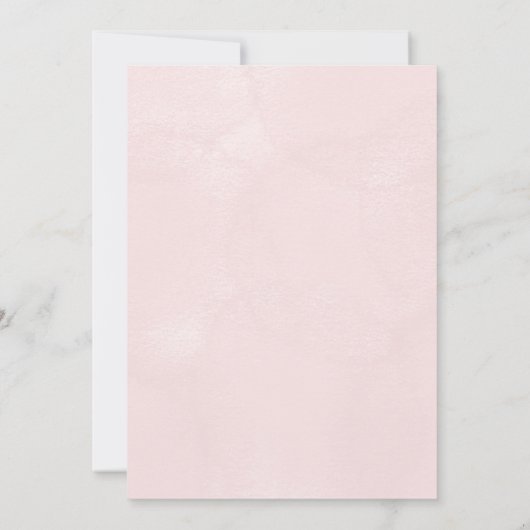 Baptism invitation with floral design  招待状 (裏面)