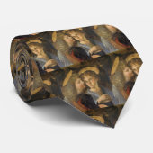 Baptism of Christ Angels by Leonardo da Vinci ネクタイ (ロール)