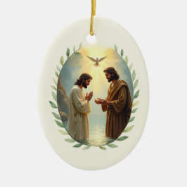 Baptism of the Lord God's Peace and Blessings セラミックオーナメント