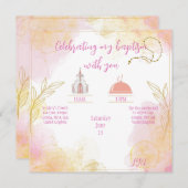 Baptism or Communion invitation  招待状 (正面/裏面)