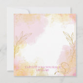 Baptism or Communion invitation  招待状 (裏面)