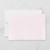 Baptism pink bow thank you card 招待状 (裏面)