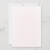 Baptism pink floral cross  招待状 (裏面)