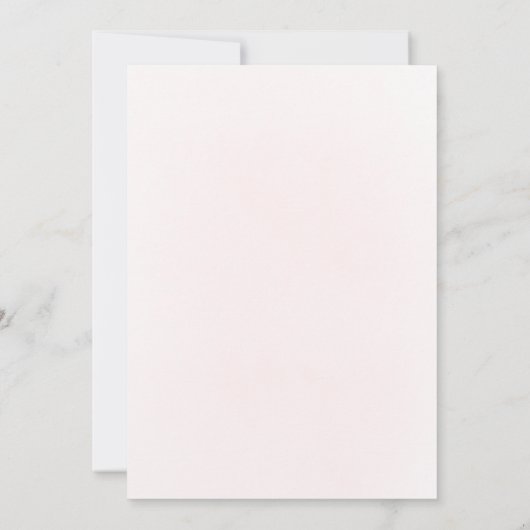 Baptism pink floral cross 招待状 (裏面)