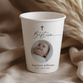 Baptism Round Photo 紙コップ