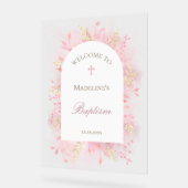 Baptism welcome アクリルサイン (傾斜)