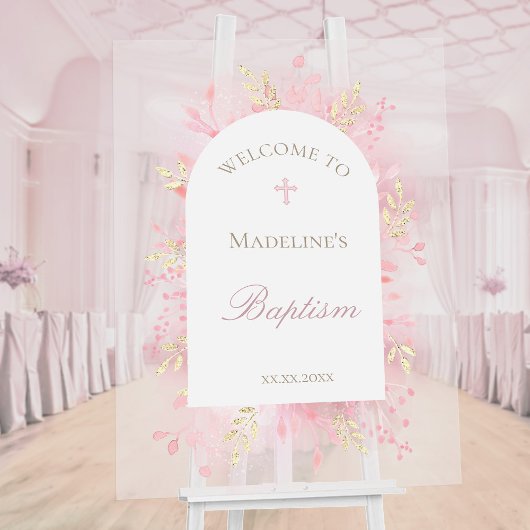 Baptism welcome アクリルサイン
