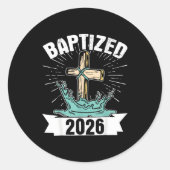 Baptized 2026  ラウンドシール (正面)