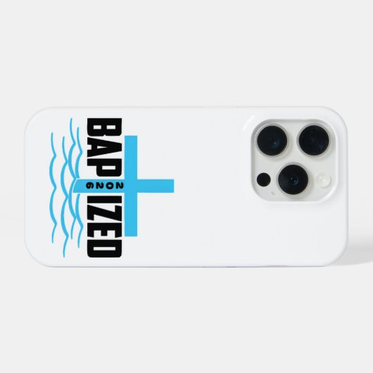 Baptized 2026 Christian Phone Case iPhoneケース (裏面横)