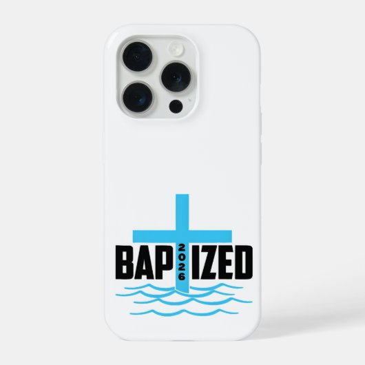Baptized 2026 Christian Phone Case iPhoneケース (裏面)