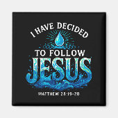Baptized I Have Decided To Follow Jesus Baptism  マグネット (正面)