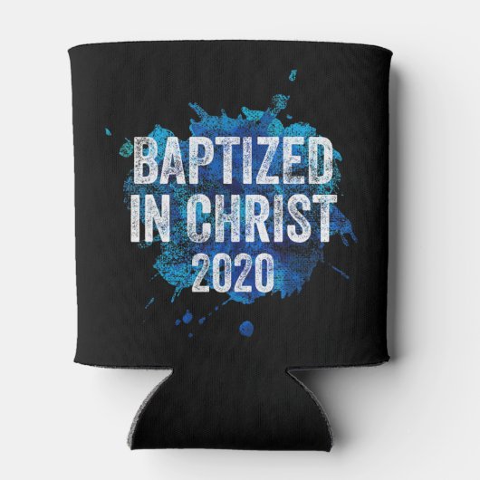 Baptized in Christ 2020 Baptism Church Christian C 缶クーラー (裏面)