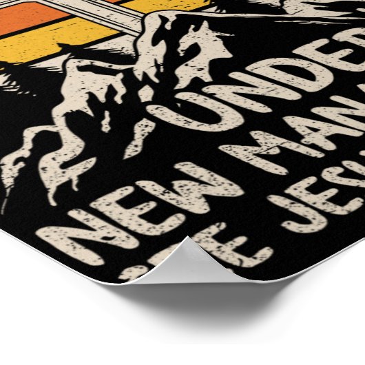 Baptized Under New Management See Jesus Baptism Ch ポスター (角)