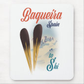 Baqueiraスペイン旅行ポスター マウスパッド (正面)