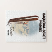 Baqueira-Beretスペインのスキーポスター。 ジグソーパズル (横)