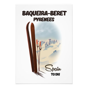 Baqueira-Beret スペイン スキーポスター フォトプリント