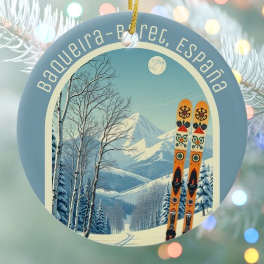 Baqueira-Beret Spain España ski area souvenir  セラミックオーナメント