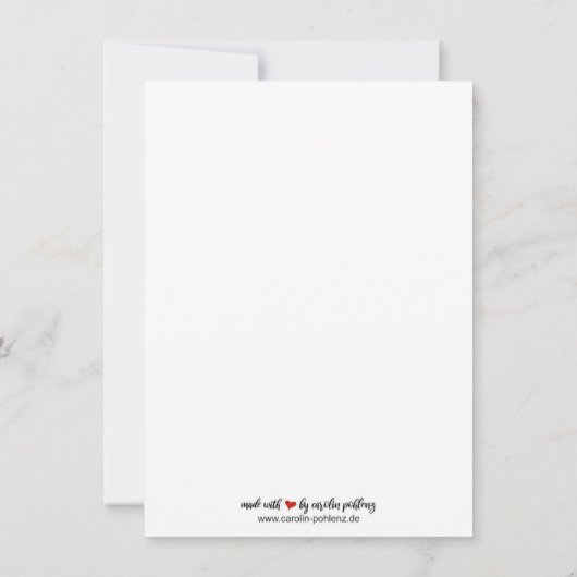 Bär gießt Blumen im Garten in Gummistiefeln (裏面)