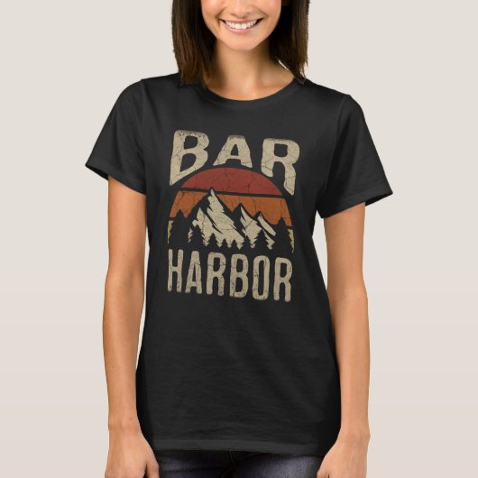 Bar Harbor Maine Nature Hiking Outdoors Tシャツ (正面)