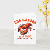 Bar Harbor Maine New England Travel Funny Bar Harb カード (黄色い花)