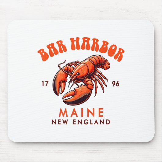 Bar Harbor Maine New England Travel Funny Bar Harb マウスパッド (正面)