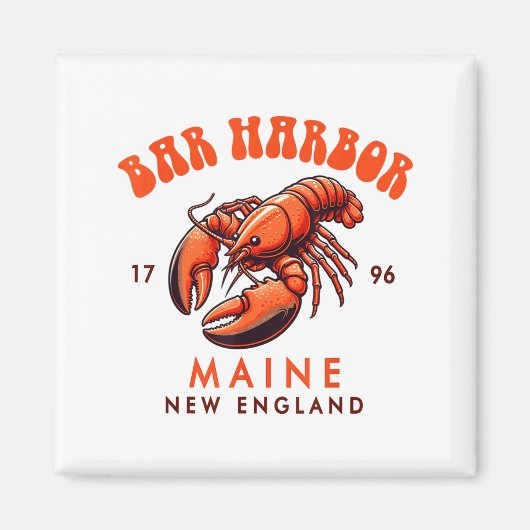 Bar Harbor Maine New England Travel Funny Bar Harb マグネット (正面)
