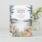 Bar Harbor Maine Wedding Invitation 招待状 (スタンド正面)