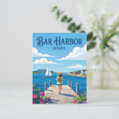 Bar Harbor USA ポストカード (スタンド正面)