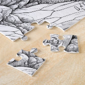 Bär in Edelstein-Höhle magischer Sternenhimmel ジグソーパズル (側面)