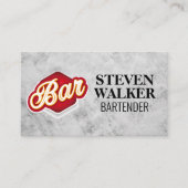 Bar Logo | Restaurant Industry 予約カード (正面)