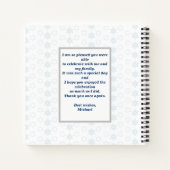 Bar Mitzvah, спасибо вашим гостям за это ノートブック (裏面)