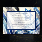 Bar Mitzvah Watercolor Tallit 招待状