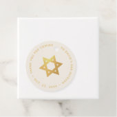 Bar or Bat Mitzvah Faux Gold Star of David Ivory フェイバータグ (インサイチュ)