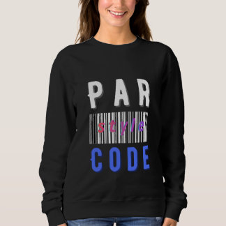 Bar Style Code Modern Barcode Programming T-Shirt スウェットシャツ