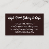 Bara Brith WelshスペックルブレッドフルーツローフUKフード 名刺 (裏面)