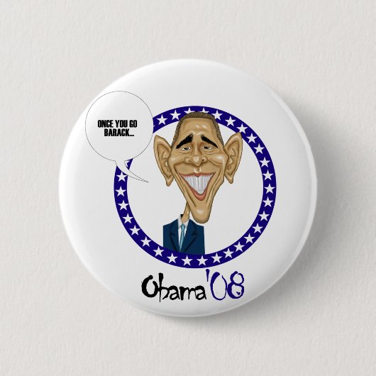 BARACK Obama'08 缶バッジ (正面)