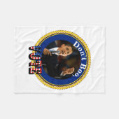 Barack Obama Dont Boo Vote  フリースブランケット (正面(横))