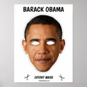 BARACK OBAMA Halloween Mask ポスター (正面)