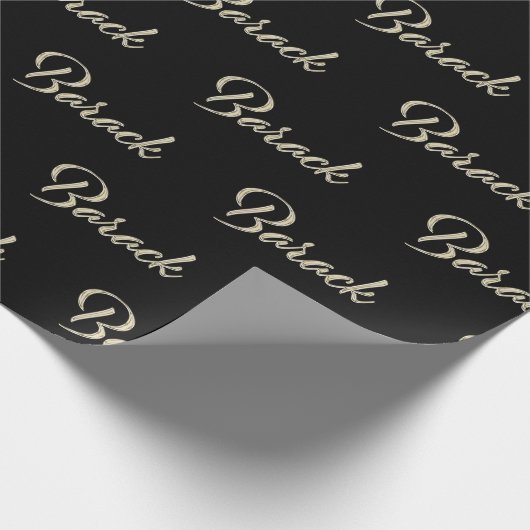 Barack Vorname Name edles Geschenkpapier Papier ラッピングペーパー (角)