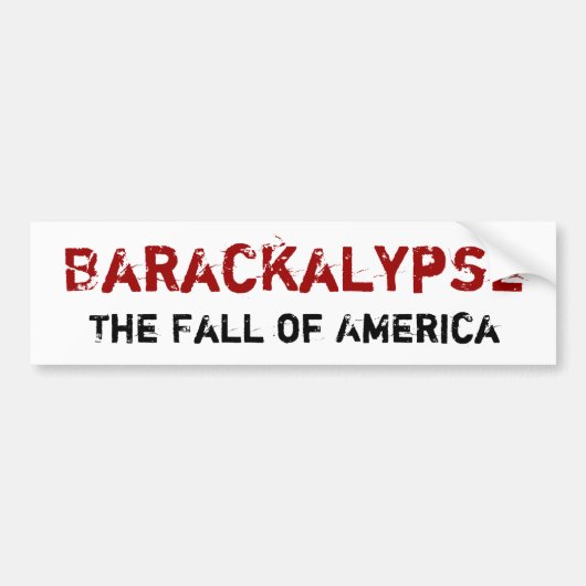Barackalypse バンパーステッカー (正面)