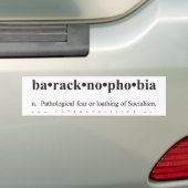Baracknophobiaのバンパーステッカー バンパーステッカー (車上)