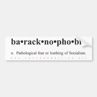 Baracknophobiaのバンパーステッカー バンパーステッカー