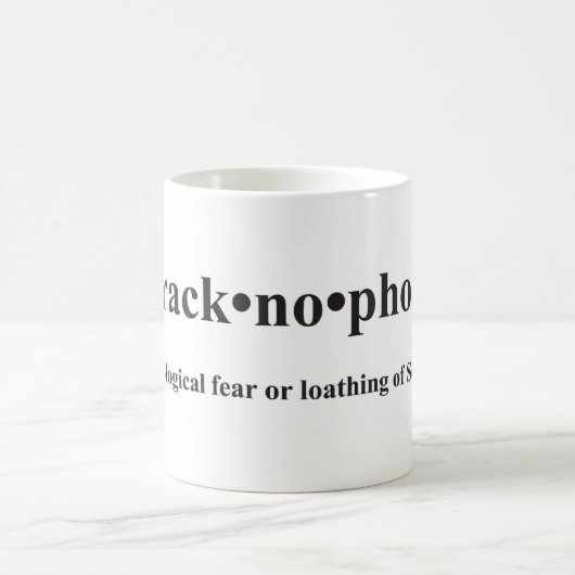 Baracknophobiaのマグ コーヒーマグカップ (中央)