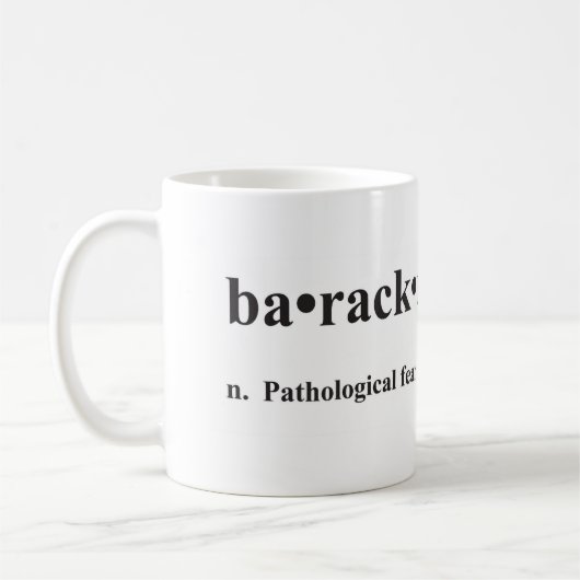 Baracknophobiaのマグ コーヒーマグカップ (左)