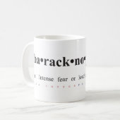 Baracknophobiaのマグ コーヒーマグカップ (正面左)
