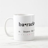 Baracknophobiaのマグ コーヒーマグカップ (左)