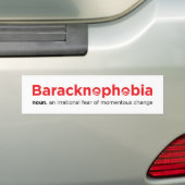 baracknophobia バンパーステッカー (車上)