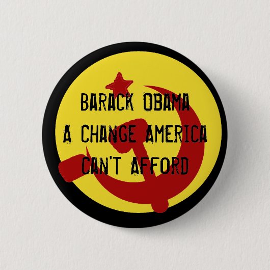 BarackObamaschangeのバラクObamaAの変更Americ… 缶バッジ (正面)