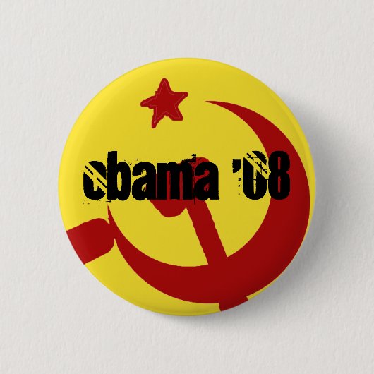 BarackObamaschange、オバマ「08 缶バッジ (正面)